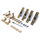 Hook Fastener Sash Window Kit - polished-brass