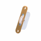 Standard Axle Wheel Sash Pulley - radius-end - brass