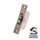 Standard Curved Wheel Sash Pulley - square-end - polished-stainless-steel