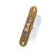 Standard Curved Wheel Sash Pulley - radius-end - brass