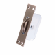 Large Square Wheel Sash Pulley - square-end - satin-nickel