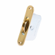 Large Square Wheel Sash Pulley - radius-end - polished-brass