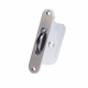 Large Square Wheel Sash Pulley - radius-end - satin-chrome