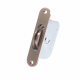 Large Square Wheel Sash Pulley - radius-end - satin-nickel