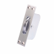 Large Curved Wheel Sash Pulley - square-end - satin-chrome