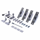 Hook Fastener Sash Window Kit - satin-chrome