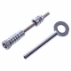 Dual Sash Screw - 70mm - satin-chrome