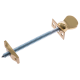 Original Sash Screw - 76mm - polished-brass