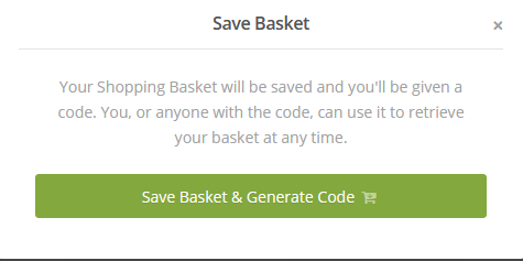 save basket prompt